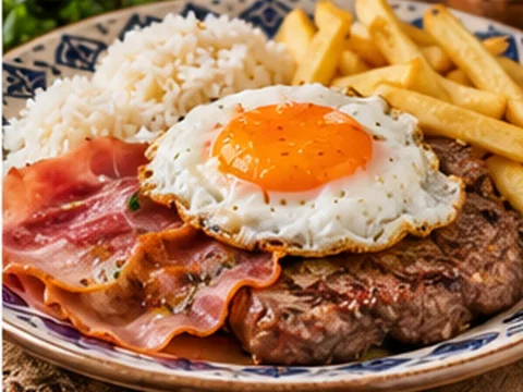 Bife à Portuguesa — Imagem ilustrativa criada digitalmente